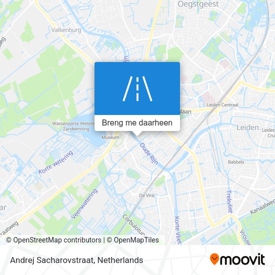 Andrej Sacharovstraat kaart