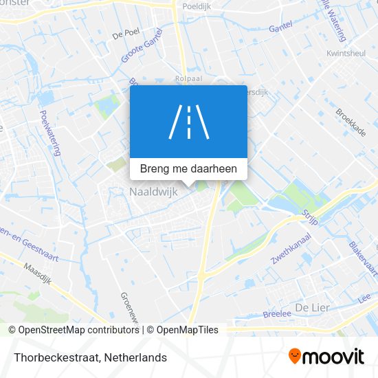 Thorbeckestraat kaart