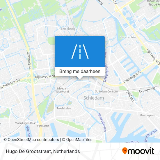 Hugo De Grootstraat kaart