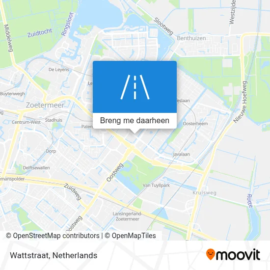 Wattstraat kaart