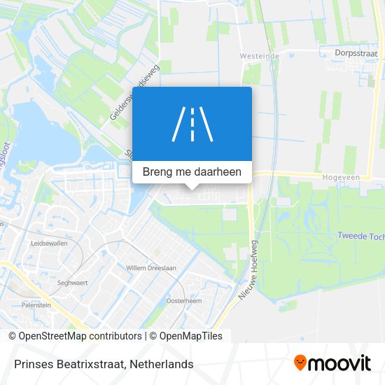 Prinses Beatrixstraat kaart