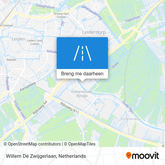 Willem De Zwijgerlaan kaart