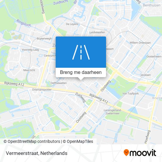 Vermeerstraat kaart