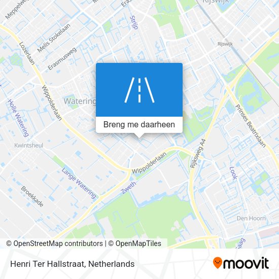 Henri Ter Hallstraat kaart