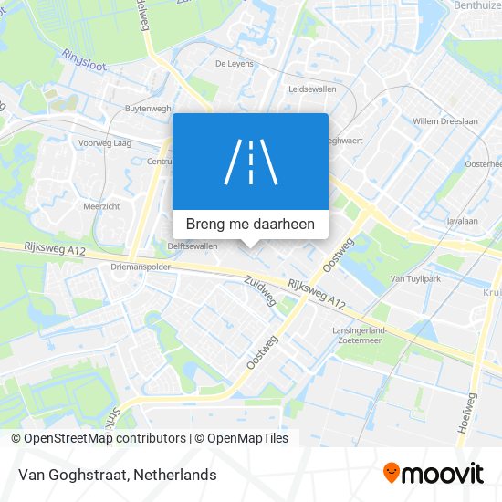 Van Goghstraat kaart