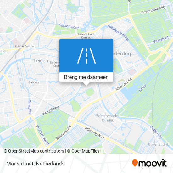 Maasstraat kaart