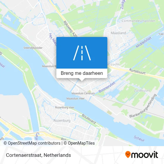 Cortenaerstraat kaart