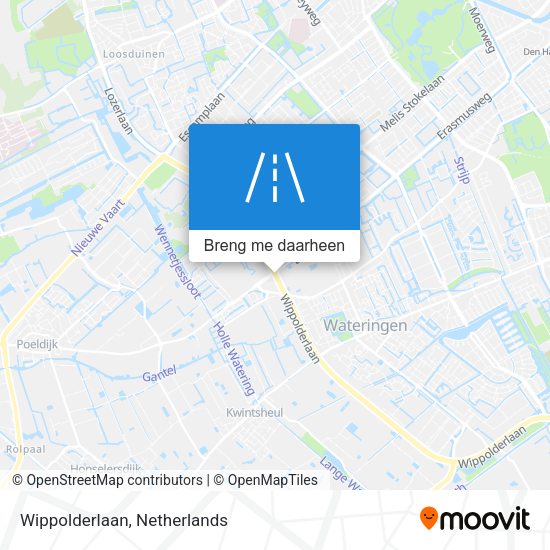 Wippolderlaan kaart