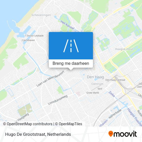 Hugo De Grootstraat kaart