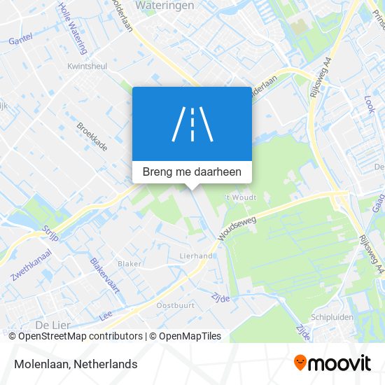 Molenlaan kaart