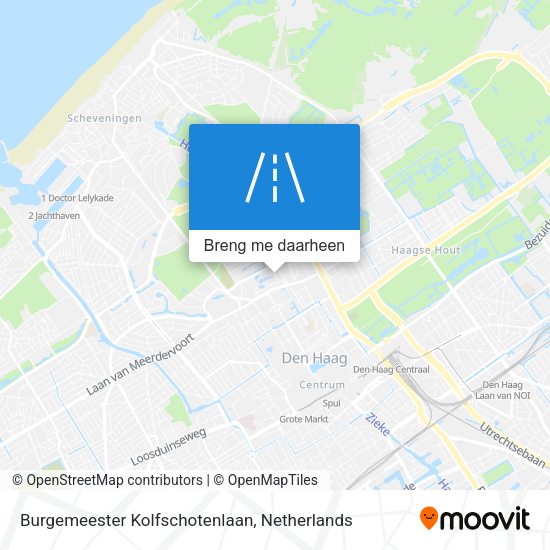 Burgemeester Kolfschotenlaan kaart
