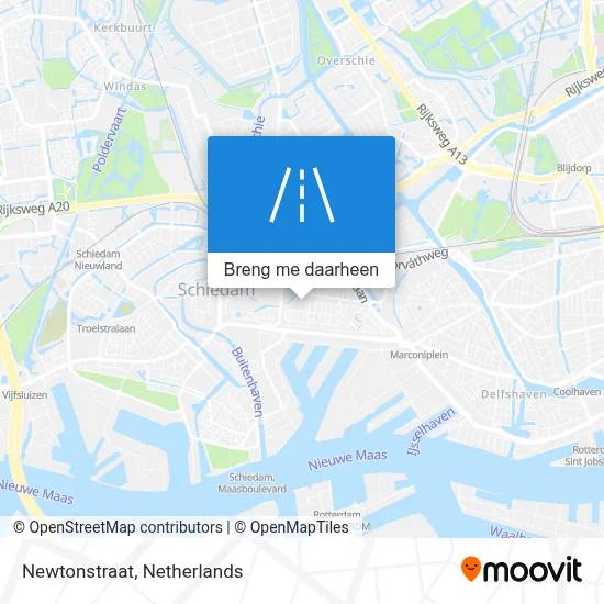 Newtonstraat kaart