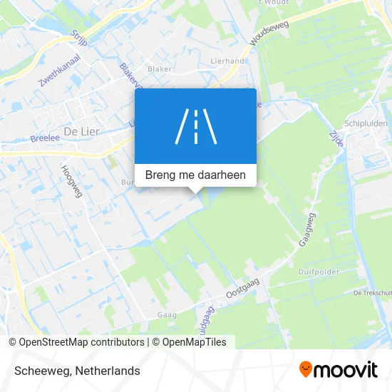 Scheeweg kaart