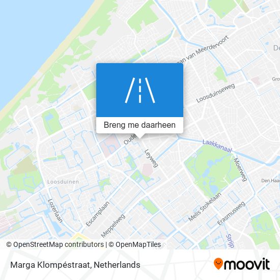 Marga Klompéstraat kaart