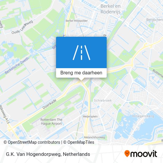 G.K. Van Hogendorpweg kaart