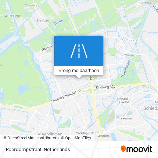 Roerdompstraat kaart