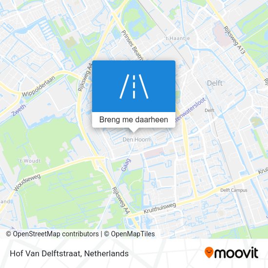 Hof Van Delftstraat kaart