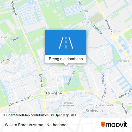 Willem Barentszstraat kaart