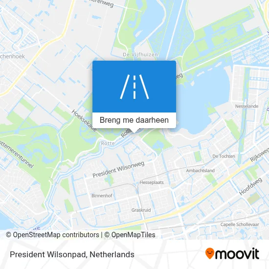 President Wilsonpad kaart