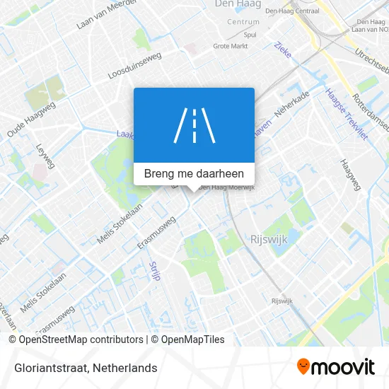 Gloriantstraat kaart