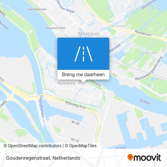 Goudenregenstraat kaart