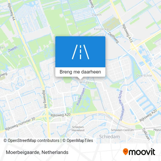 Moerbeigaarde kaart