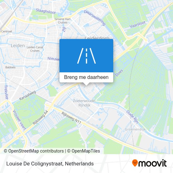 Louise De Colignystraat kaart
