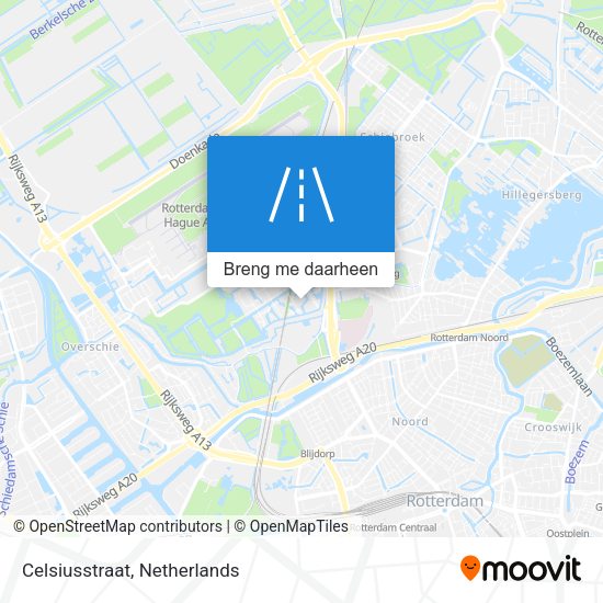 Celsiusstraat kaart