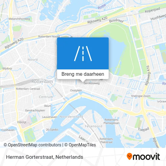 Herman Gorterstraat kaart