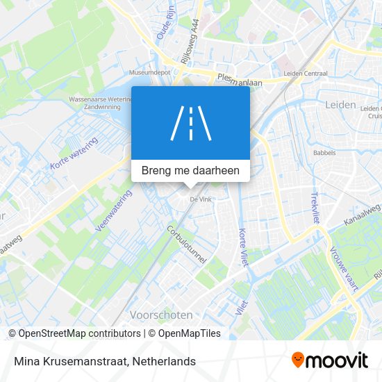 Mina Krusemanstraat kaart