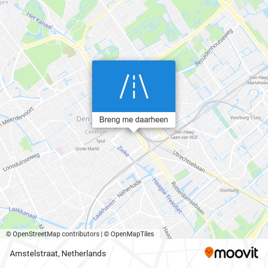 Amstelstraat kaart