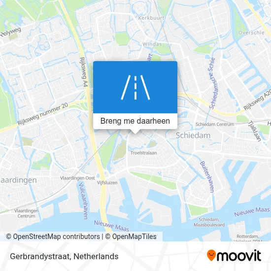 Gerbrandystraat kaart