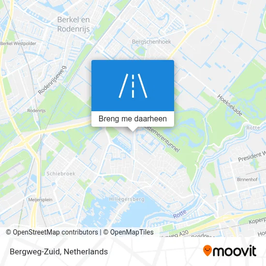 Bergweg-Zuid kaart