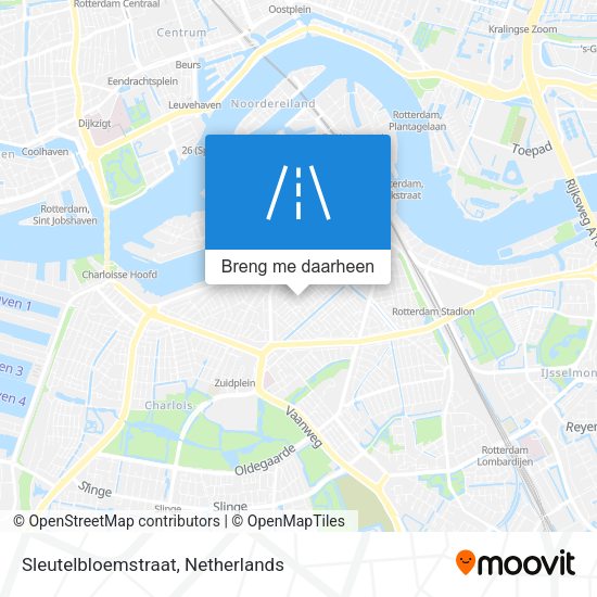 Sleutelbloemstraat kaart