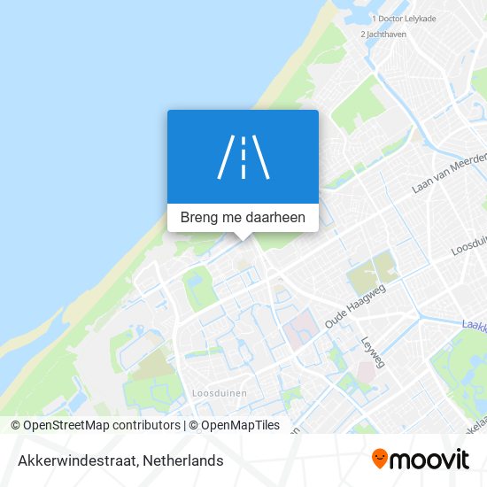 Akkerwindestraat kaart