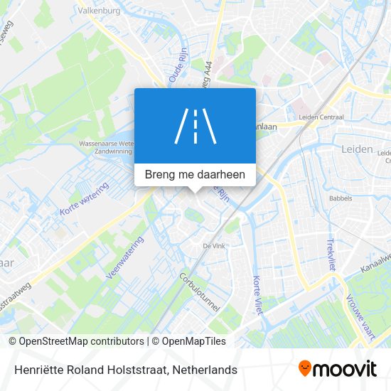 Henriëtte Roland Holststraat kaart