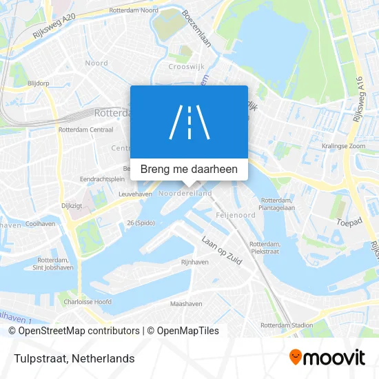 Tulpstraat kaart