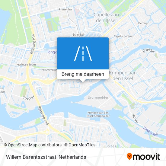 Willem Barentszstraat kaart