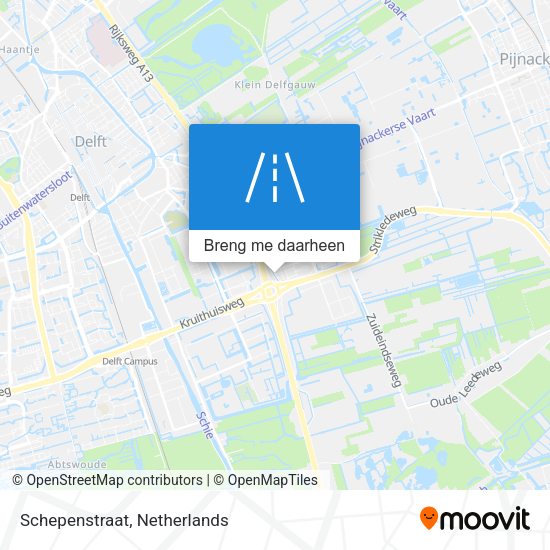 Schepenstraat kaart