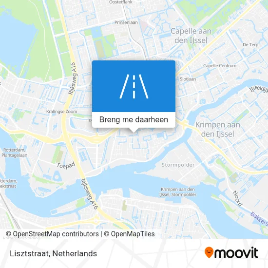 Lisztstraat kaart