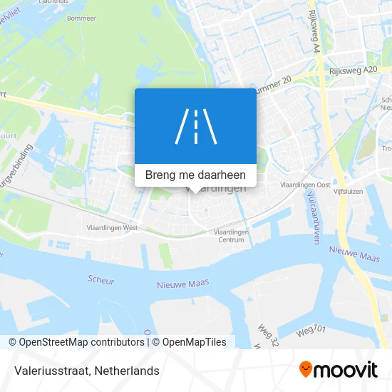 Valeriusstraat kaart