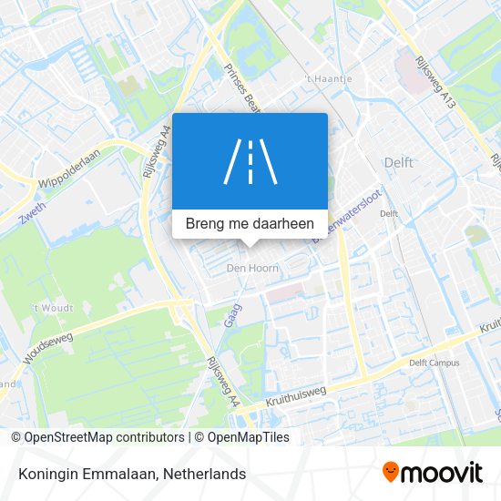 Koningin Emmalaan kaart