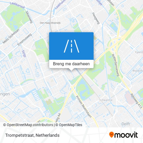 Trompetstraat kaart