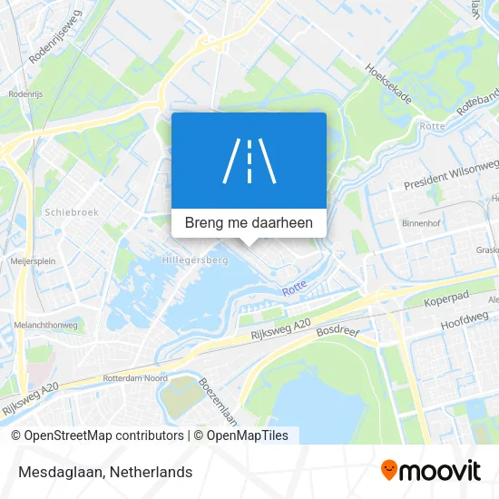 Mesdaglaan kaart