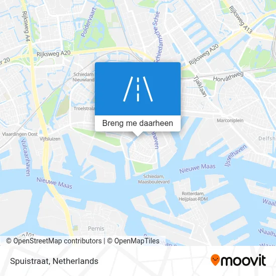 Spuistraat kaart