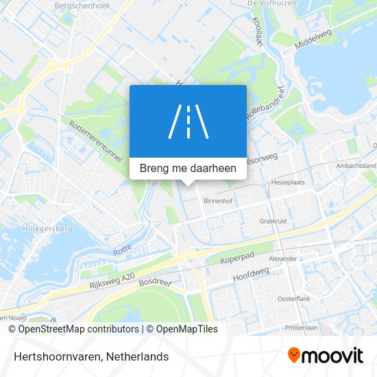 Hertshoornvaren kaart