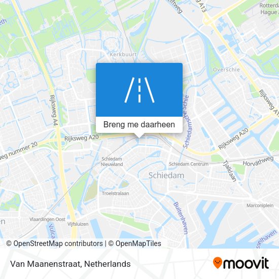 Van Maanenstraat kaart