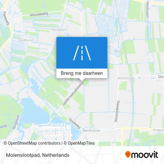 Molenslootpad kaart
