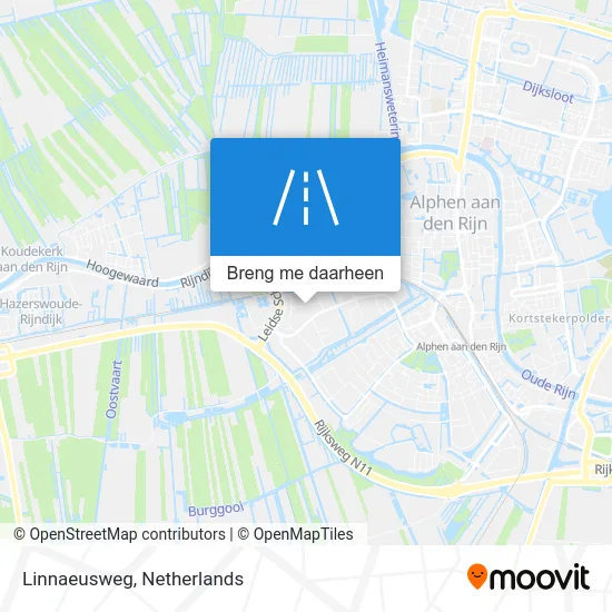 Linnaeusweg kaart