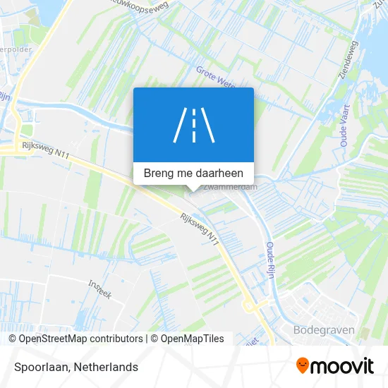 Spoorlaan kaart